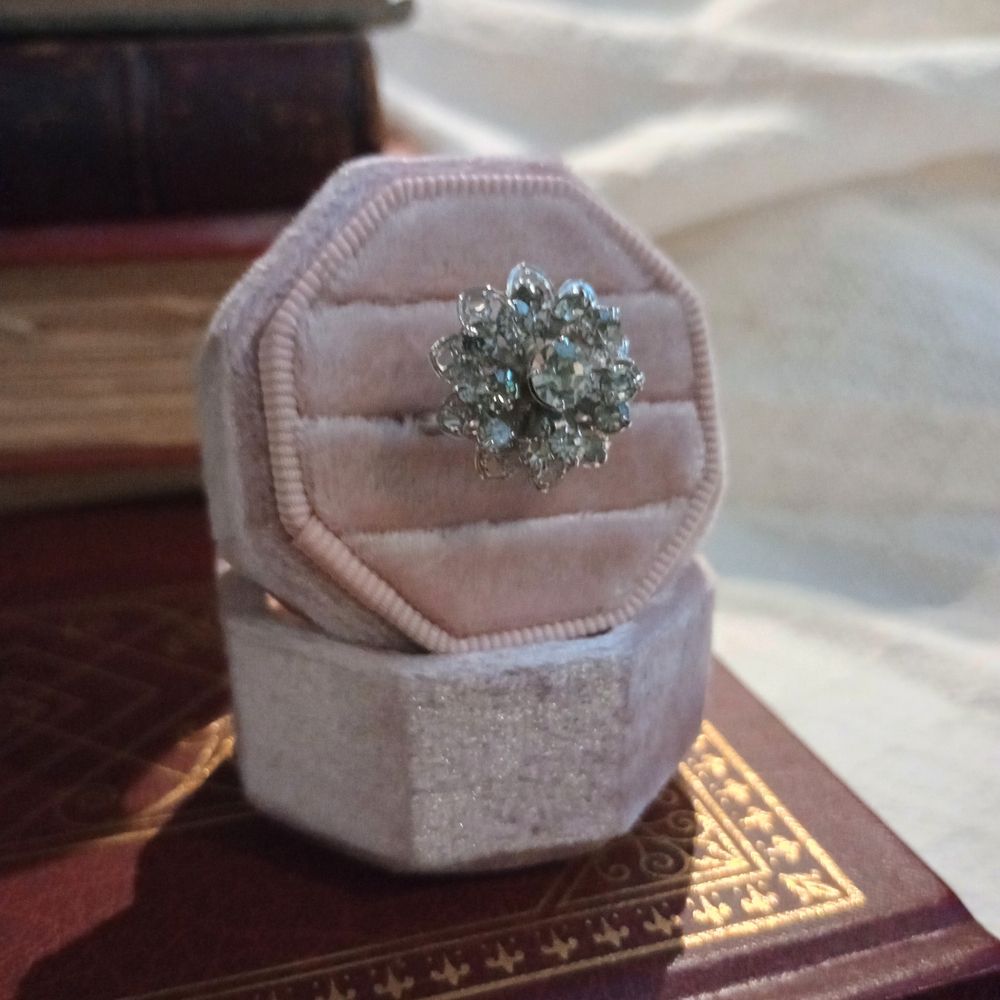 Vintage Silver Floral Symphony Ring